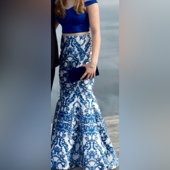 Michelle Size 15 NWOT Two Piece Gown Plus Size Formal - Picture 2 of 4